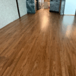 restaining hardwood floors