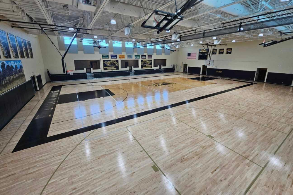 basketball court install