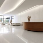 Different epoxy flooring finishes, including solid flake and metallic