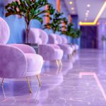 Modern home interiors featuring popular epoxy floor colors