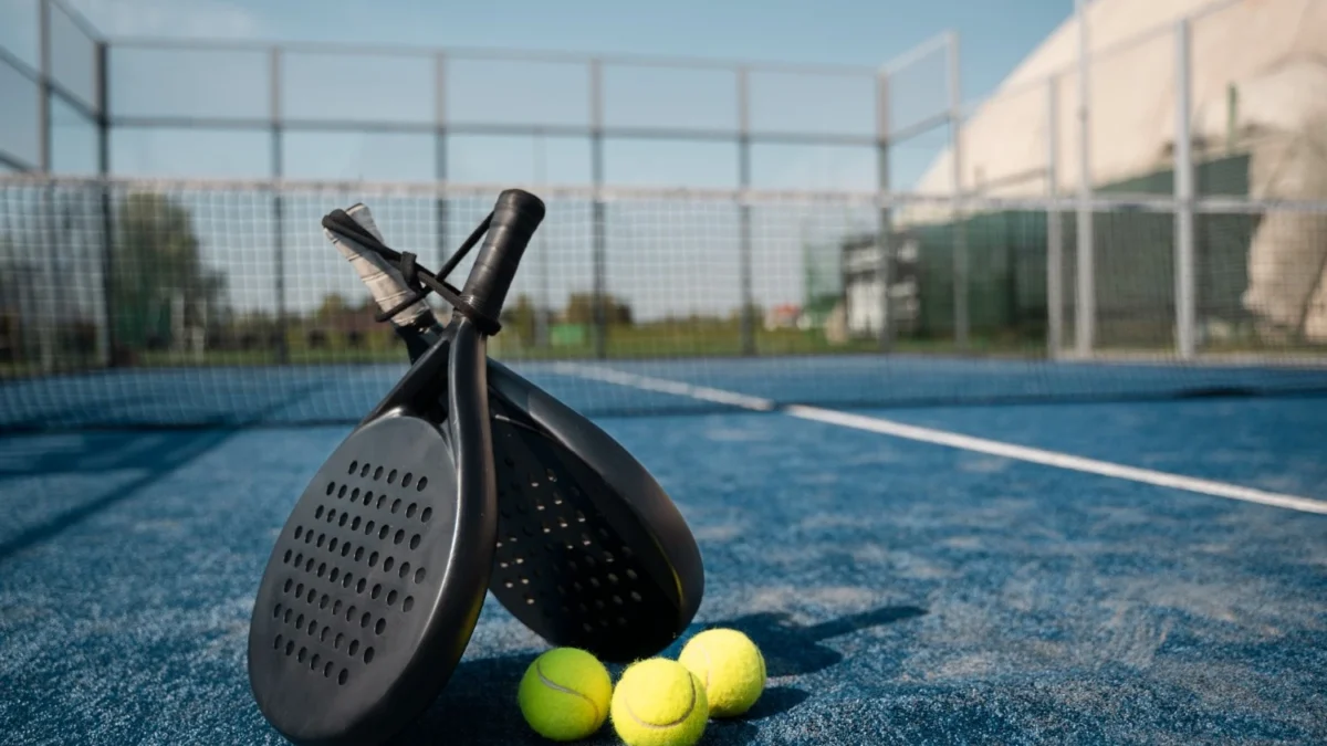 Outdoor pickleball court with a newly resurfaced playing surface designed for durability and year-round performance in Colorado.