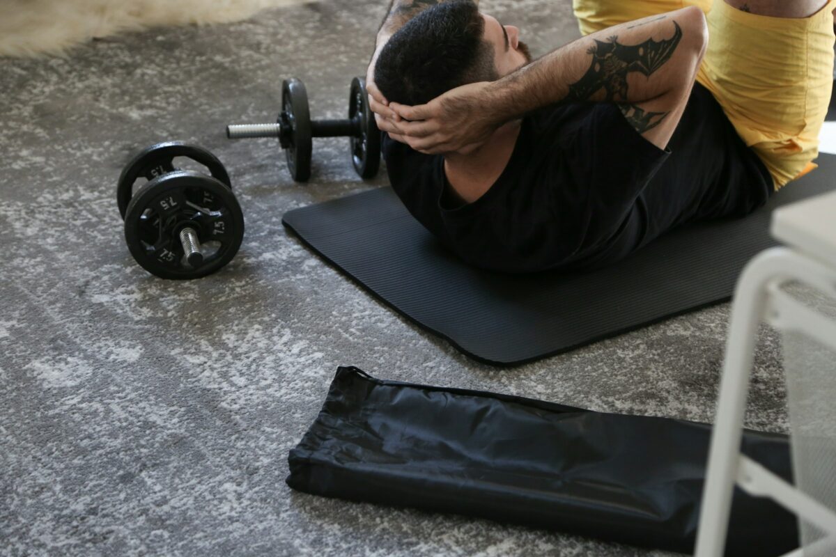 Durable home gym flooring for strength training and workouts